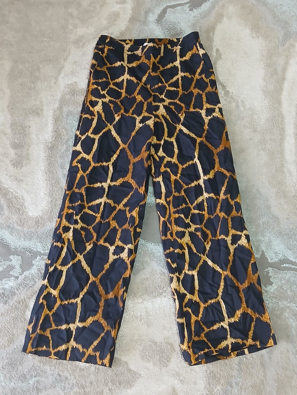 Milly Marlowe Giraffe-Print Linen Pants - Picture 2 of 8